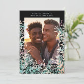 Pastel Berries Carte photo de Noël (Debout devant)