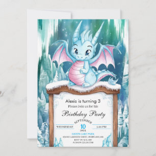 Pastel betoverde Dragon Verjaardag Kaart