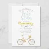 Pastel Bicycle | INVITATION BABY SHOWER (Devant)