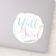 Pastel Bijbelcitaat Het is goed met mijn ziel