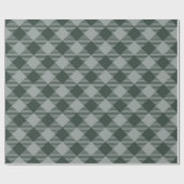 Pastel Blauw Controleer Gingham Pattern Cadeaupapier (Vlak)