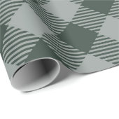 Pastel Blauw Controleer Gingham Pattern Cadeaupapier (Rol Hoek)