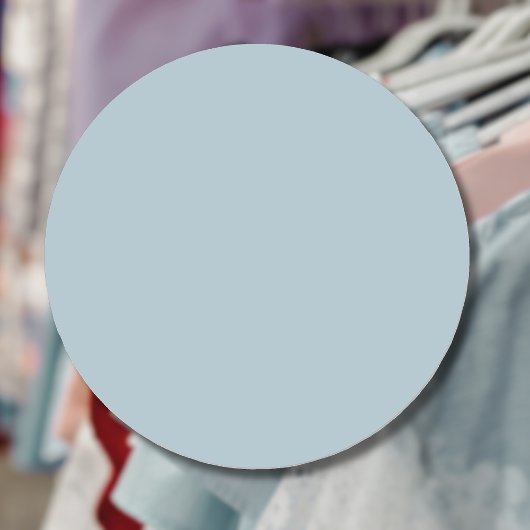 Pastel Blauw Effen Kleur | Klassiek | Elegant Labels