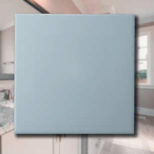 Pastel Blauw Effen Kleur Klassiek Elegant Tegeltje