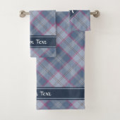 Pastel Blauw en Roze Tartandoekset Bad Handdoek (Insitu)
