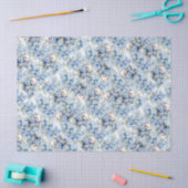 Pastel Blauw  Geïnspireerd Bloemen Teddyberen Tissuepapier (Craft)