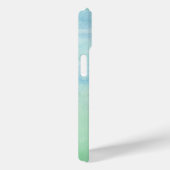 Pastel Blauw Groen Waterverf Patroon Abstract Case-Mate iPhone Case (Achterkant / Rechts)