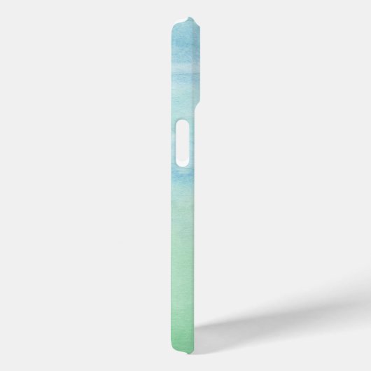 Pastel Blauw Groen Waterverf Patroon Abstract Case-Mate iPhone Case (Achterkant / Rechts)