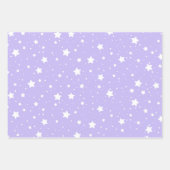 Pastel blauw & Paarse kerst inpakpapier Vel (Voorkant 2)