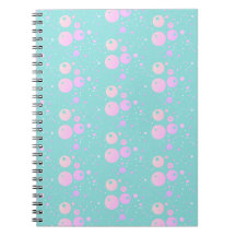 Pastel blauw roze esthetische cirkelstipontwerp