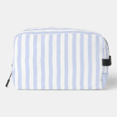 Pastel blauwe en witte strepen - Monogrammed Toilettasje (Achterkant)