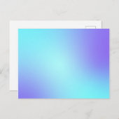 Pastel Blauwe Kleuren Abstract Vervagen Ombre Briefkaart (Voorkant / Achterkant)