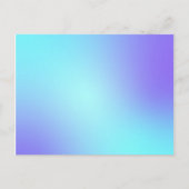 Pastel Blauwe Kleuren Abstract Vervagen Ombre Briefkaart (Voorkant)