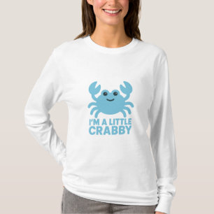 Pastel Blauwe Krab – Zachte “Ik ben een Beetje Kri T-shirt