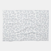 Pastel Blauwe Luipaardprint Theedoek (Horizontaal)