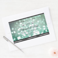 Pastel Blauwgroen Glitter Product Labels diamanten