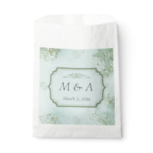 Pastel Blauwgroen Witte Bloemen bruiloft