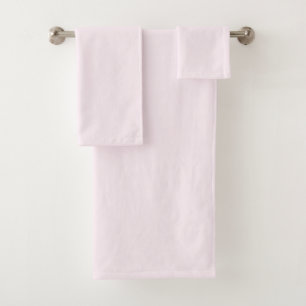 Pastel Bleek Rozeachtig Witte Effen Kleur Bad Handdoek