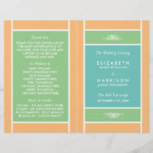 Pastel Block - Programme de mariage aux couleurs t (Devant)