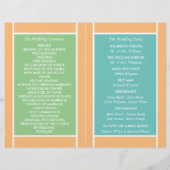 Pastel Block - Programme de mariage aux couleurs t (Dos)