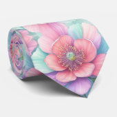 Pastel Bloei Stropdas (Opgerold)