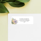 Pastel Bloeiende Wildbloemen Bloemen Bloemenbruilo Etiket