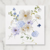 Pastel Bloem Dank Je Wel Bedankjes Labels (Achterkant)