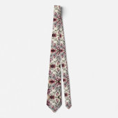 Pastel Bloemcombinatie Stropdas (Voorkant)