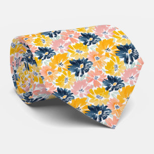 Pastel Bloemdasdas voor stropdas
