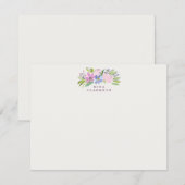 Pastel Bloemen Boeket Notitiekaart Kaart (Voorkant / Achterkant)