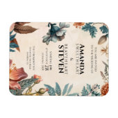 Pastel & Bloemen bruiloft Magneet (Horizontaal)