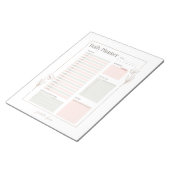Pastel Bloemen Dagelijkse Planner Notitieblok (Schuin)