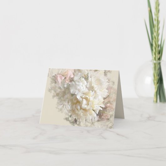 Pastel Bloemen Note Kaart (Voorkant)