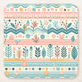 Pastel Bloemen Onderzetters