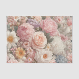 Pastel Bloemen Shabby Chic Roos Bloemendesign Brui Tissuepapier