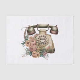  Pastel Bloemen Telefoon Kunst voor Decoupage Tissuepapier