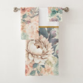 PASTEL BLOEMEN TUIN BADKAMER HANDDOEK SET (Insitu)