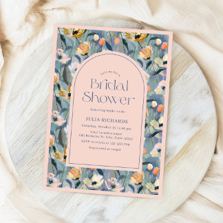 Pastel Bloemen Vrijgezellenfeest Kaart