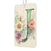 Pastel Bloemen Waterverf Monogram Bloemen Daisy Luchtverfrisser (Links)