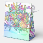 Pastel Bloemen Witte bruiloft Bedankdoosjes (Achterkant)