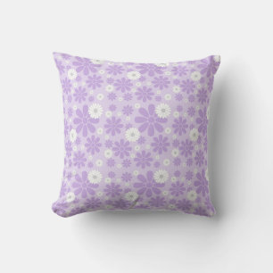 Pastel Bloemenpatroon LAVENDER Kussen