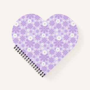 Pastel Bloemenpatroon LAVENDER Notitieboek