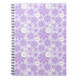 Pastel Bloemenpatroon LAVENDER Notitieboek