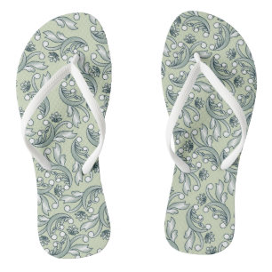 Pastel bloemenpatroon ontwerp teenslippers