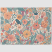 Pastel Bloementuin Decoupage Tissuepapier (Voorkant)