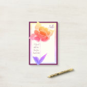  pastel bloemig post-it® notes (Op bureau)