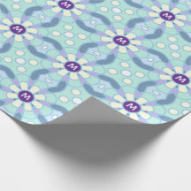 Pastel Bloemige Mandala Monogram Letter Ontwerp