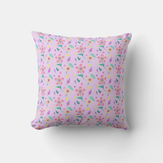 Pastel Bloemmotief – Mooie Waterverf Bloemen Des Kussen