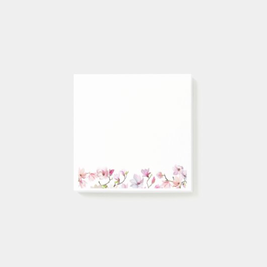 Pastel Bloemmotief Post-it® Notes (Voorkant)