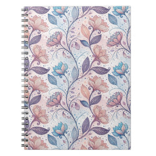 Pastel Bloemschildering Abstract Schilderkunstpatr Notitieboek